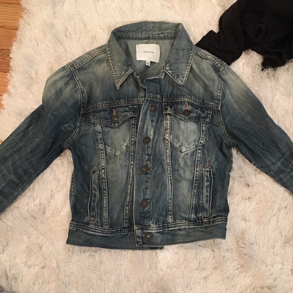 Aritzia fitted jean jacket